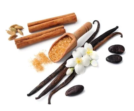 Spices isolated. Stock Photos