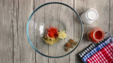 Spices mixing Stock Footage 288061202