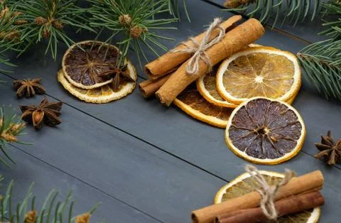 Spices for mulled wine Stock Photos