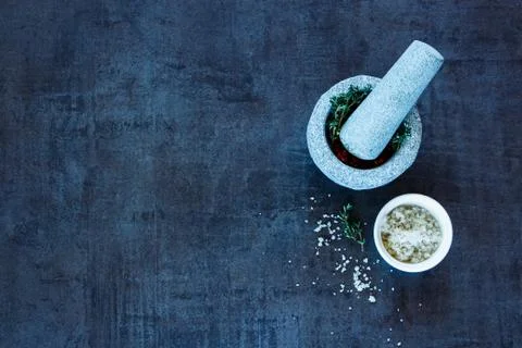 Spices selection background Stock Photos