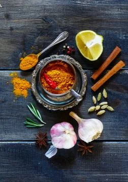 Spices selection Stock Photos