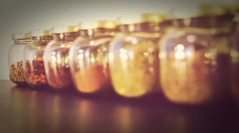 Spices Sepia Stock Footage 49036793