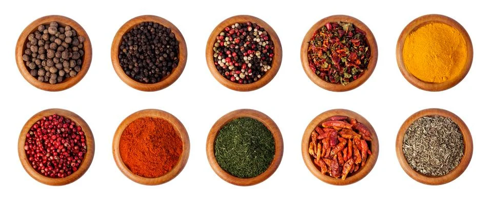 Spices set Stock Photos