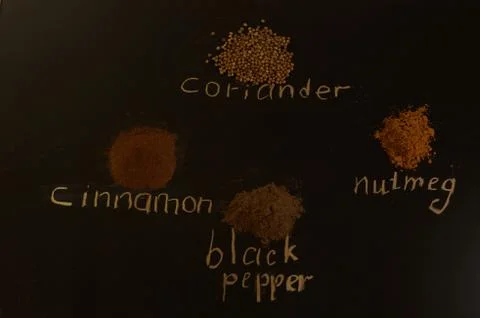 Spices on the table Stock Photos