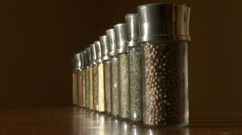Spices zolly Stock-Footage 504201