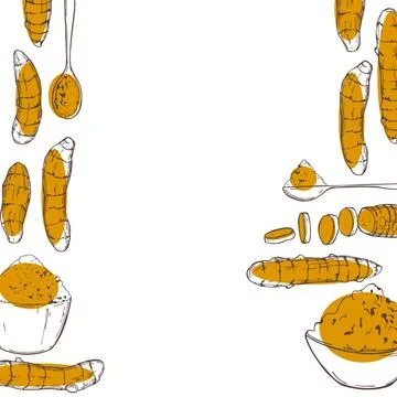 SpiceTurmeric. Vector illustration Stock Illustration