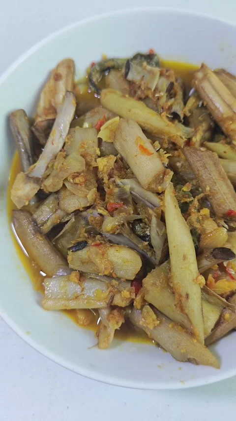 Spicy bamboo clams Stock Footage 341629734