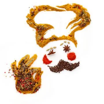 Spicy chef. Stock Photos