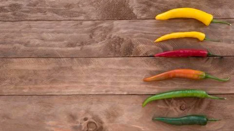 Spicy chilli peppers Stock Photos
