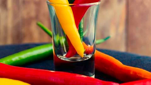 Spicy chilli peppers Stock Photos