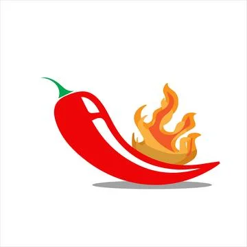 Spicy chilli vegetable, Extra spicy pepper icons vector Stock Illustration