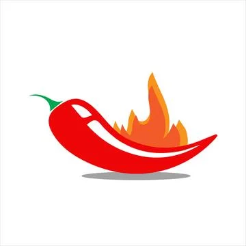 Spicy chilli vegetable, Extra spicy pepper icons vector Stock Illustration