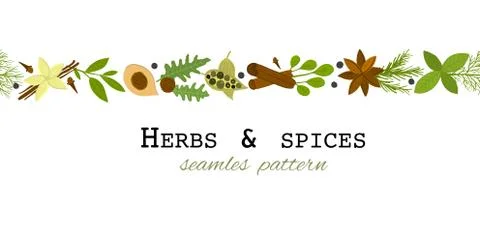 Spicy collection, seamless pattern for your design Stock Illustration