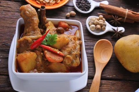 Spicy curry chicken Stock Photos
