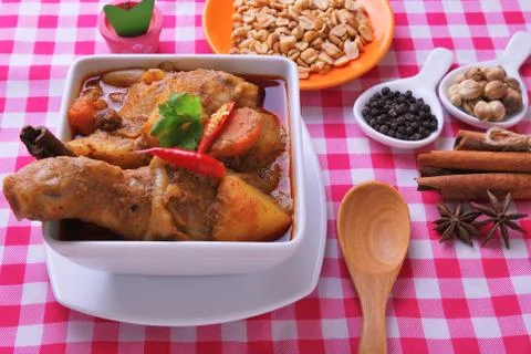 Spicy curry chicken Stock Photos