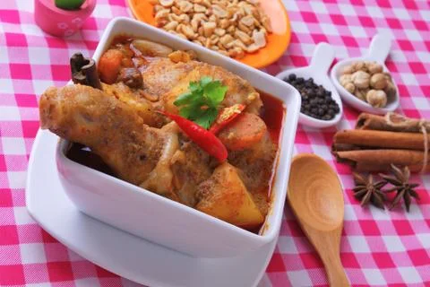 Spicy curry chicken Stock Photos