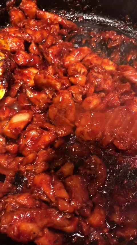 Spicy food Video stock 208220448
