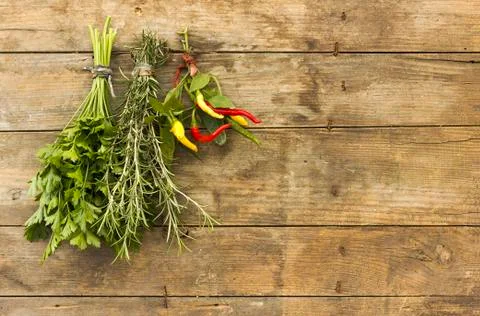 Spicy herbs Stock Photos