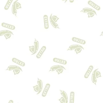 Spicy level extra glyph seamless pattern Stock Illustration