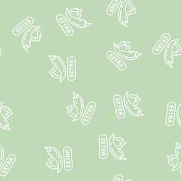Spicy level extra line seamless pattern Stock Illustration
