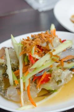 Spicy mango salad Stock Photos