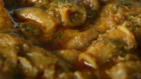 Spicy Mutton Curry Stock Footage 58336295