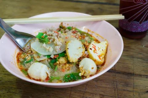 Spicy noodle Stock Photos