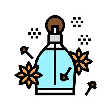 Spicy notes perfume color icon vector illustration Stockillustratie