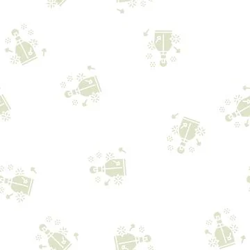 Spicy notes perfume glyph seamless pattern 스톡 일러스트