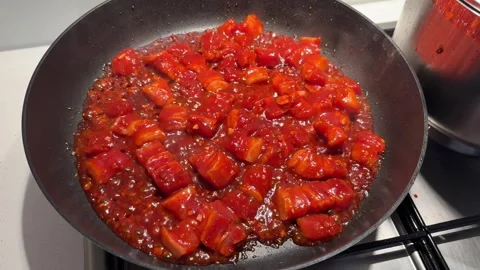 Spicy pork Stock Footage 318830991