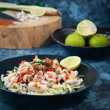 Spicy pork lemon Stock Photos