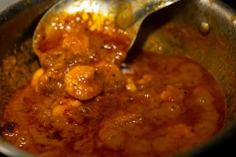 Spicy Prawn Curry Stock Photos