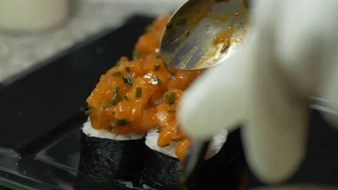 Spicy Salmon Stock Footage 208116984
