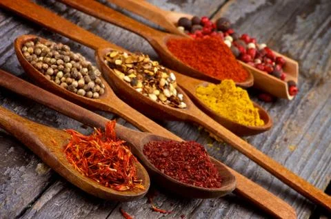 Spicy spices Stock Photos