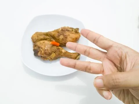 Spicy sweet and sour fried chicken Stock Photos
