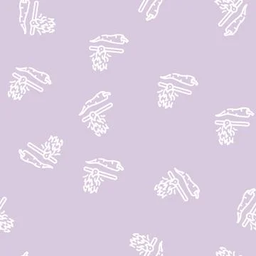 Spicy vegetable burn scale line vector seamless pattern 스톡 일러스트