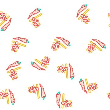 Spicy vegetable burn scale vector seamless pattern 스톡 일러스트