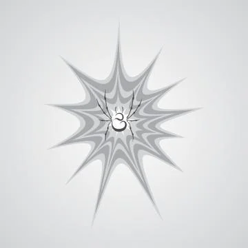 Spider art theme Illustrazione stock