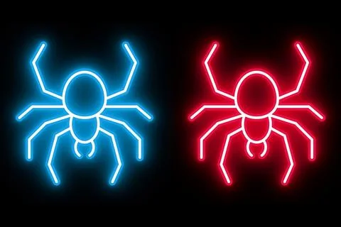A spider background, a symbol or a small exotic animal image. Venomous animal Stock Illustration