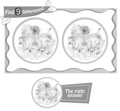 Spider black and white Stock Illustration