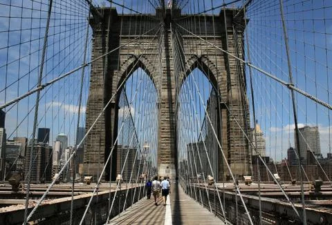 Spider Brooklyn Bridge Stock Photos