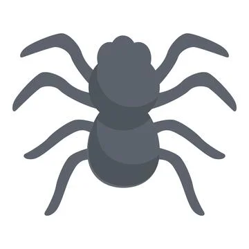 Spider bug icon cartoon vector. Widow animal Stockillustratie