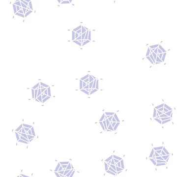 Spider chart glyph seamless pattern 库存插图