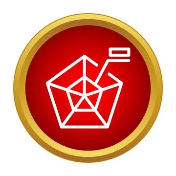 Spider chart radar graph data visualization icon 스톡 일러스트