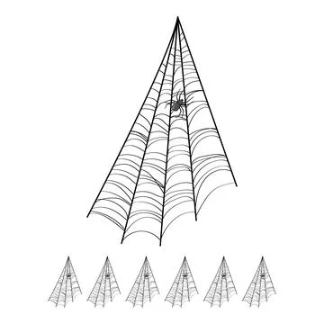 Spider cobweb cartoon vector graphic Stock Illustration