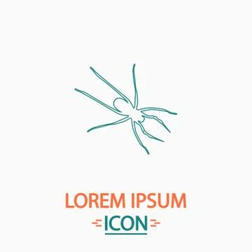 Spider computer symbol Stock Illustration