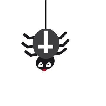 Spider crusader on white background. Stock Illustration