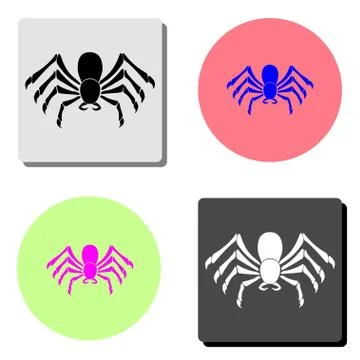 Spider. flat vector icon Stock Illustration