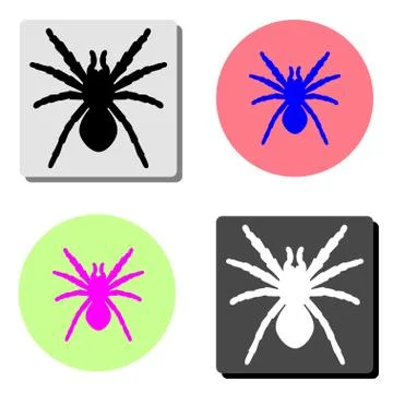 Spider. flat vector icon Stock Illustration