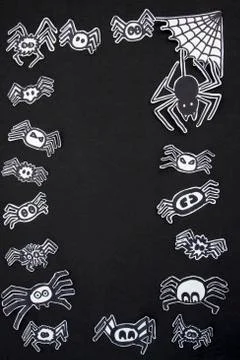 Spider frame vertical Stock Photos